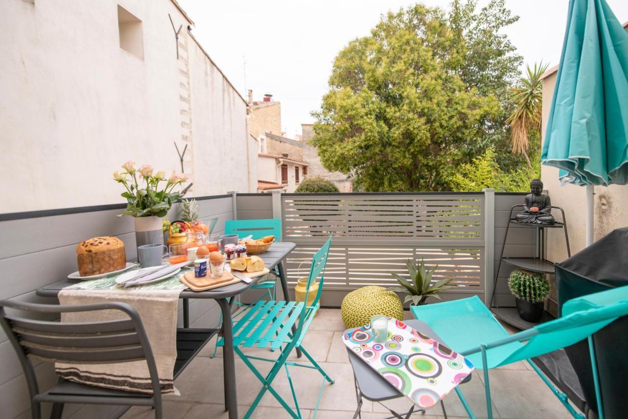 Suite Oisivete Avec Terrasse Vue Sur Patio Et Clim Montpellier Dış mekan fotoğraf